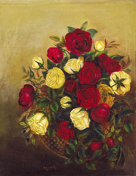 Robert Scott Duncanson Roses Still Life Germany oil painting art